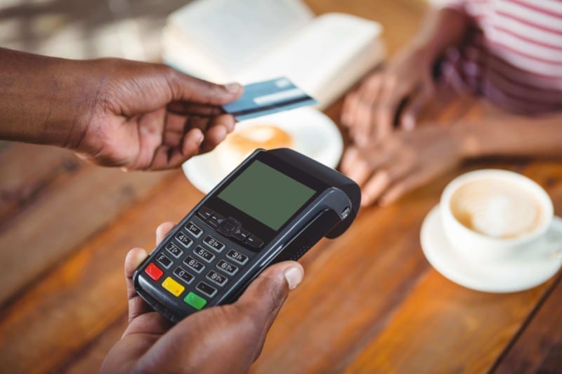 Merchant issuing a credit card refund to a customer or client.